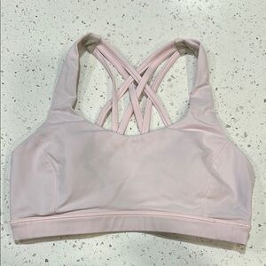 Lululemon Pink Strappy Sports Bra Intimates